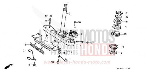 STEERING STEM VT1100CR de 1994